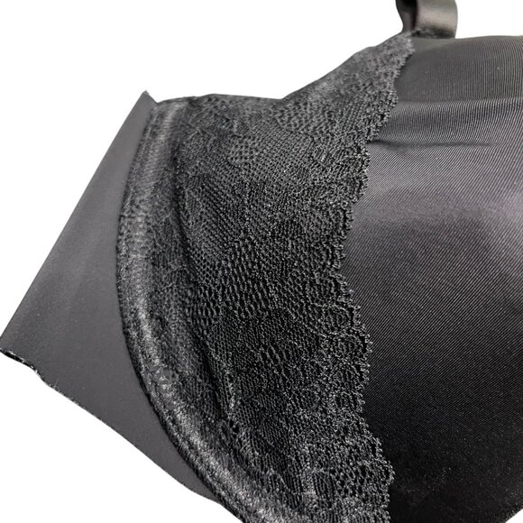 Soma Bra Size 38D Vanishing 360‎ Perfect Coverage Underwire Bra Black - Picture 3 of 7